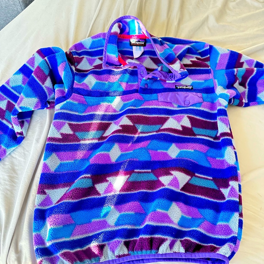 Patagonia snap fleece rare sweater